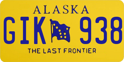 AK license plate GIK938