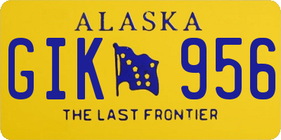 AK license plate GIK956