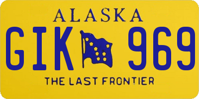 AK license plate GIK969