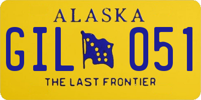 AK license plate GIL051