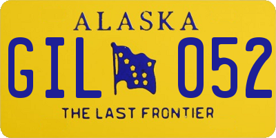 AK license plate GIL052