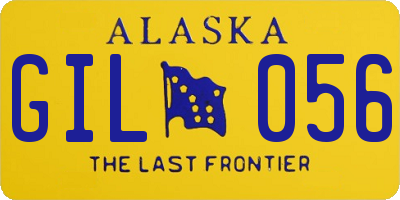 AK license plate GIL056
