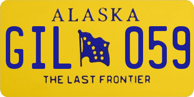 AK license plate GIL059