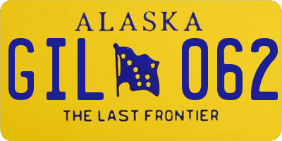 AK license plate GIL062