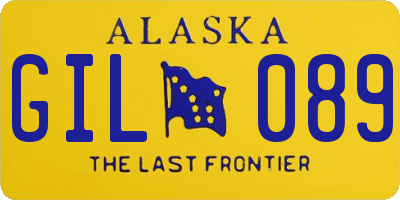 AK license plate GIL089