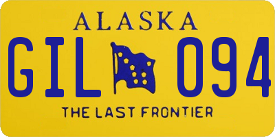 AK license plate GIL094