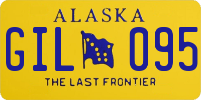 AK license plate GIL095