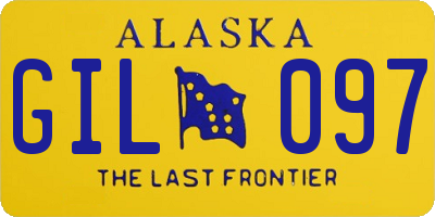 AK license plate GIL097
