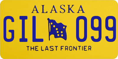 AK license plate GIL099