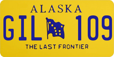 AK license plate GIL109
