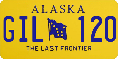 AK license plate GIL120