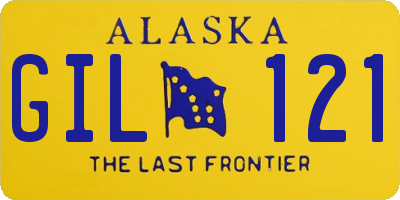 AK license plate GIL121
