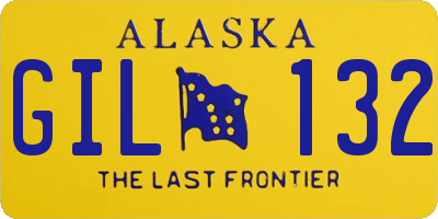 AK license plate GIL132