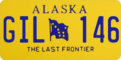 AK license plate GIL146