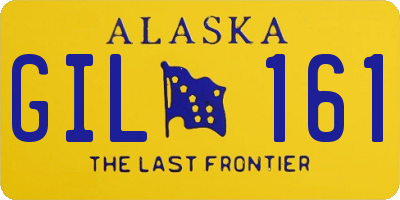 AK license plate GIL161