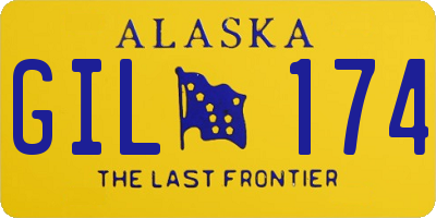 AK license plate GIL174