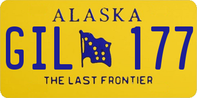 AK license plate GIL177
