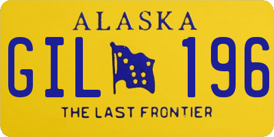 AK license plate GIL196