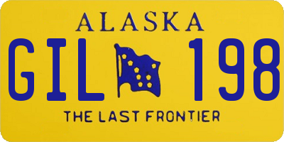 AK license plate GIL198