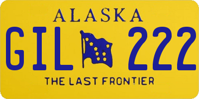 AK license plate GIL222