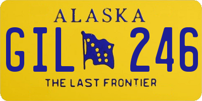 AK license plate GIL246