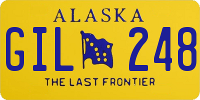 AK license plate GIL248