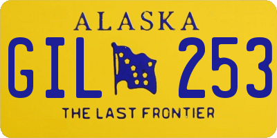 AK license plate GIL253