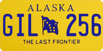 AK license plate GIL256