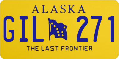 AK license plate GIL271