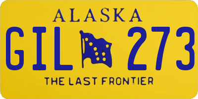 AK license plate GIL273