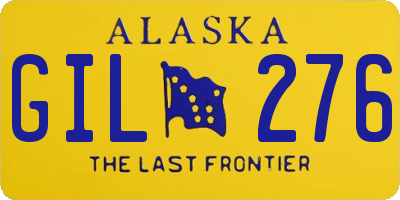AK license plate GIL276