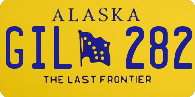 AK license plate GIL282