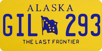 AK license plate GIL293