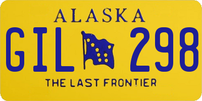 AK license plate GIL298