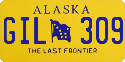 AK license plate GIL309