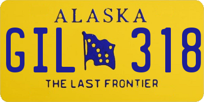 AK license plate GIL318