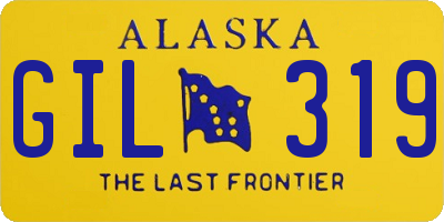 AK license plate GIL319