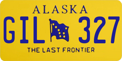 AK license plate GIL327