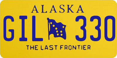 AK license plate GIL330