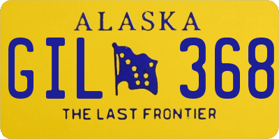 AK license plate GIL368