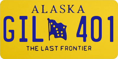 AK license plate GIL401