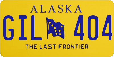 AK license plate GIL404
