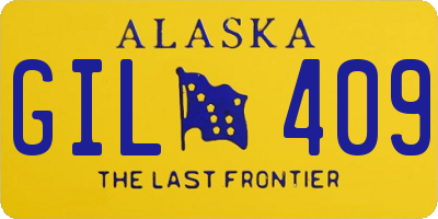 AK license plate GIL409