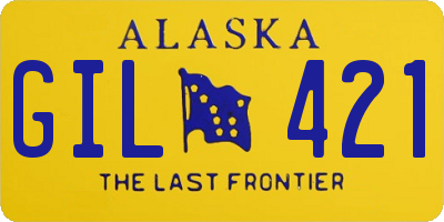 AK license plate GIL421