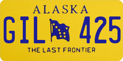 AK license plate GIL425