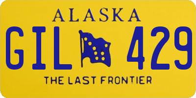 AK license plate GIL429