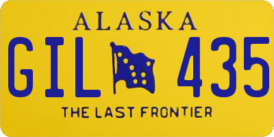 AK license plate GIL435
