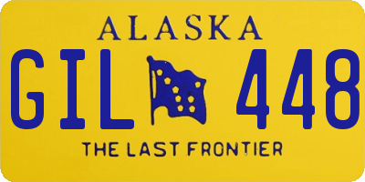 AK license plate GIL448