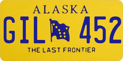 AK license plate GIL452