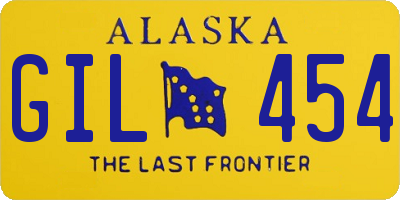 AK license plate GIL454